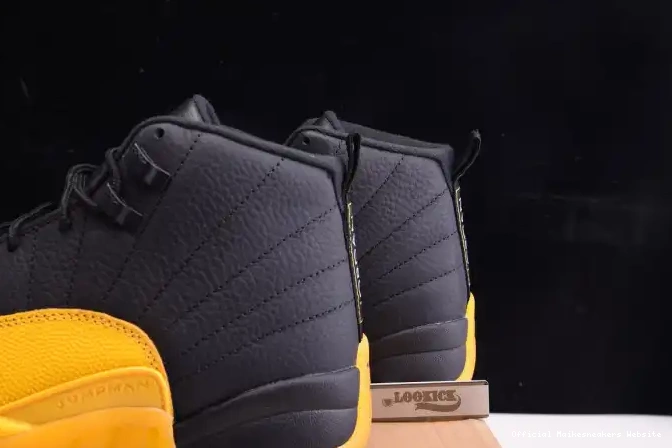 Official Maikesneakers 130690-070 Gold 12 University Jordan Retro Air Black 0517